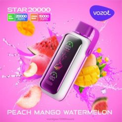 VOZOL Hinta - VOZOL STAR 20 000 persikka mango vesimeloni 8VVP4411
