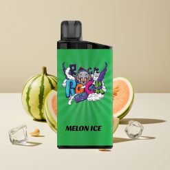 IGET Bar 3500 Puffs 41.3x21.3x94.5mm 1.2 Ohm Mesh 1400 mAh PC+ALU 78g Melon Ice (Meloji Jää)