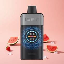IGET ONE 12000 Puffs Disposable Vape Mansikka-Arbuusi-Jää, 2700 mAh, 0.6 ohm, Suuri Kaareva Väri näyttö