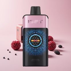 IGET ONE 12000 Puffs Disposable Vape Mustajää 2700mAh Käyränäyttö