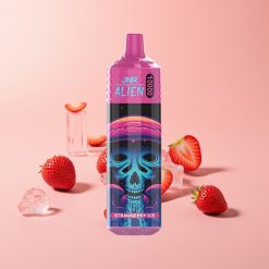 JNR Alien 10000 Puffs 850mAh 20ml Mansikkajää 1.2 Ohm Mesh Type-C RGB
