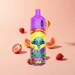 JNR Alien 10000 Puffs Disposaabeli Vape Mansikka Pina Colada 850mAh 20ml Type-C RGB