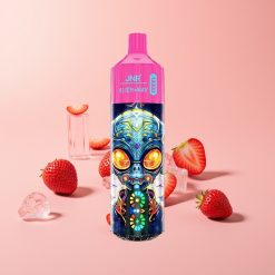 JNR Alien Max 18000 Puffs Älykäs LED-näyttö Kaksoishäkkikäämi 850mAh Mansikkajää