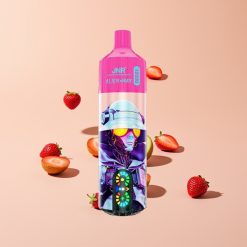 JNR Alien Max 18000 Puffs Älykäs LED-näyttö Kaksoishäkkikela 28ml Mansikka-Kiivi