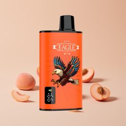 JNR EAGLE Smart 23000 Puffs Digitaalinäyttö 1.0ohm Mesh Coil Säätöilmanvirtaus Mehevä Persikka