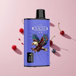 JNR EAGLE Smart 23000 Puffs Disposable Vape Mustikka Vadelma Kirsikka Diginäyttö 1.0ohm Verkkokäämi Säädettävä Ilmanvirta