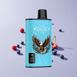 JNR EAGLE Smart 23000 Tyhjäkäyttöinen Vape Mustikkajää Näyttö 1.0ohm Verkkokela Säädettävä Ilmanvirta