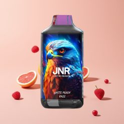 JNR Falcon 16000 Puffs 850mAh 22ml Kaksoishäkkikela Type C & Valkoinen Persikka Razz