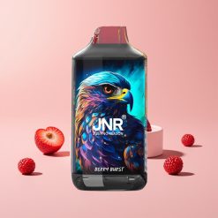 JNR Falcon 16000 Puffs 850mAh 22ml Kaksoishuotain Kela Type C & Lightning LED Näyttö 0%,2% Marjasykähdys