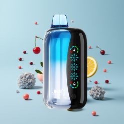 JNR Flex Ice 21000 Puffs Disposable Vape Sininen Kirsikan Räjähdys Jääsäädettävä Kosketusnäyttö 26ml 1.2 Ohm Dual Mesh