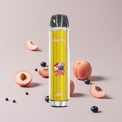 JNR Gold380 6000 Puffs 1500mAh 1.0ohm Mesh 13ml Hedelmäinen Persikka Mustikka Disposable Vape