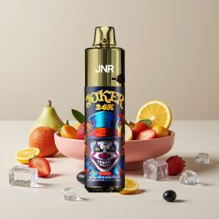JNR Joker 24K Puffs Disposable Vape Mustaa Lohikäärmettä Jää 2+10ml Täyttömahdollisuus 800mAh Akku 24000 Puffs 2% Nikotiinia