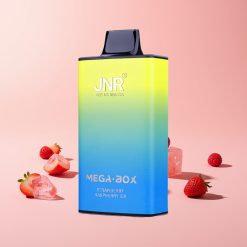 JNR Mega Box 25000 Pussit Käyttöön Suunniteltu Vape Mansikka-Vadelma-Jää 30ml 850mAh Type-C