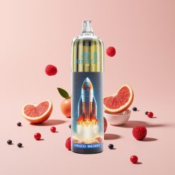 JNR Rocket-X 12400 Puhallus Säädettävä Ilmanvirtaus RGB-valot 1.2ohm Mesh-käämi 850mAh Type-C Nopealataus Sekamansikka