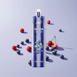 JNR Shisha Hookah 12000 Pähkinä 750mAh 24ml 0.6 Ohm Type-C Mustikkajää