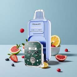 JNR VapeWatch 30000 Puffs 1000mAh Type-C Sininen Vadelma Jää Disposable Vape