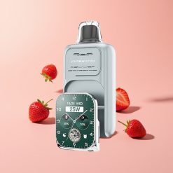 JNR VapeWatch 30000 Puffs Disposabeli Vape Mansikkajää 1000mAh 19mL 5% Dual Mesh Coil Type-C