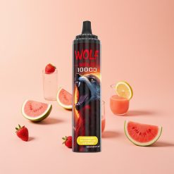 JNR Wolf Niplo 10000 Puffs 1.0 Ohm Mesh 650mAh 20ml Type-C Mansikka-Vesimeloni-Limonadi