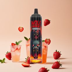 JNR Wolf Niplo 10000 Puffs 1.0 Ohm Mesh 650mAh 20ml Type-C Mansikkamoijito