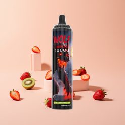 JNR Wolf Niplo 10000 Puffs 1.0 Ohm Mesh 650mAh Type-C Mansikka-kiivi