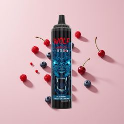 JNR Wolf Niplo 10000 Puffs 1.0 Ohm Mesh 650mAh Type-C Mustikka Kirsikka Karpalo